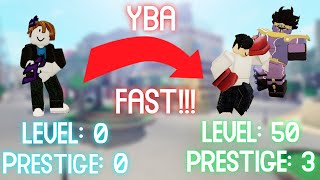 YBA How to get MAX LEVEL in YBA FAST FULL GUIDE READ DESC [upl. by Maclean977]