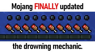 Mojang FINALLY updated the drowning mechanic [upl. by Lednyc354]