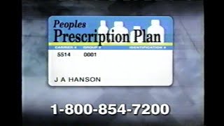 Peoples Prescription Plan Commercial from 2002 [upl. by Eornom]