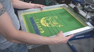 Screenprinting Tee Shirts Bella Canvas Freebie Test Printing Comparisons [upl. by Nikolos665]