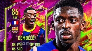 BETTER THAN NEYMAR 🔥 86 RULEBREAKERS DEMBELE PLAYER REVIEW  FIFA 22 Ultimate Team [upl. by Llertnom1]