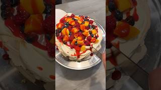 EASY Pavlova Recipe👨‍🍳🍓 [upl. by Eibrik]