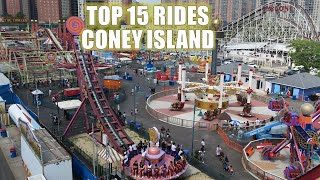 Top 15 Rides at Coney Island [upl. by Annert412]