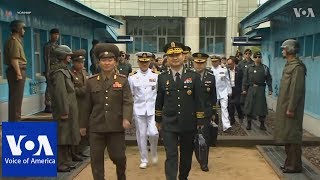 North Korea and South Korea Hold Military Talks [upl. by Ailiec]