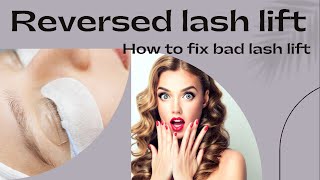 How to correctfix bad lash lift [upl. by Abercromby]