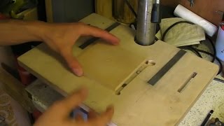 Sacrificial Square for Pillar Drill Table  Drum Sander Inlay [upl. by Aidyl283]