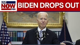 BREAKING Biden drops out of 2024 presidential race  LiveNOW from FOX [upl. by Anorahs]