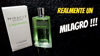 MIRACLE HOMME L AQUATONIC by Lancome  Mi Fragancia del día   15 de Mayo 2019 [upl. by Saerdna]