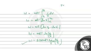 a Obtain an expression for work done in an isothermal process\nb A thermodynamic system is [upl. by Kunin798]