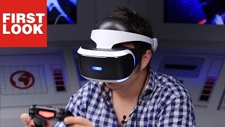 Playstation VR im First Look Sonys VRBrille ausprobiert [upl. by Hallie]