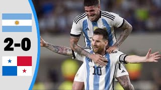 Argentina vs Panama 20  Extended Highlight and goal 2023 [upl. by Warrin351]