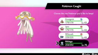 SHINY Nihilego  Pokémon SwSh Crown Tundra DLC [upl. by Ilrebmik]