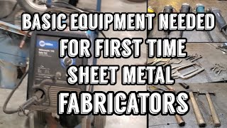 Basic Equipment needed for first time sheet metal fabricators [upl. by Kally]