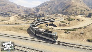 GTA V Longer Tram and Union Pacific Turbine Electric Freight [upl. by Intisar114]