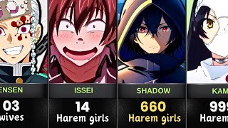 Biggest HAREMS  The Ultimate Harem KINGS of Anime [upl. by Oyam174]