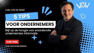 5 Tips voor ondernemers CVDV [upl. by Nimra598]