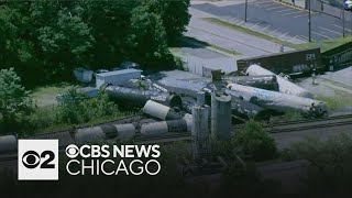 Evacuations underway after train derailment in Matteson IL  Full Coverage [upl. by Rohclem234]