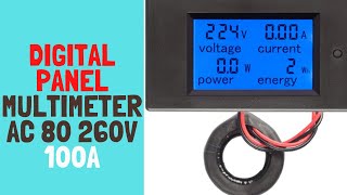 How to wire a HiLetgo Digital Panel Multimeter AC 80 260V 100A [upl. by Blackburn545]