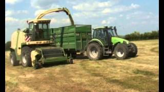 Krone 650 BigX pick up silage [upl. by Desmund]