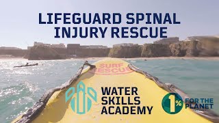 Lifeguard Spinal Injury Rescue amp Management Training  SLSGB Courses Newquay  Water Skills Academy [upl. by Enyaz73]