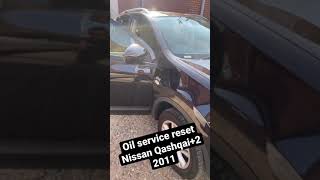 How to reset service information on Nissan Qashqai 2011 [upl. by Daniela]