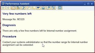 SAP Error  Error Message No M3320 Very few Numbers left  Number Range error  S4 HANA amp ECC [upl. by Cart]