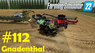 LS22 Gnadenthal 112 Weizen verdreschen für Saatgut amp Hühnerfutter  Farming Simulator 22 [upl. by Deina426]