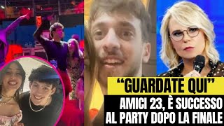 Amici è successo al party dopo la finale “Guardate qua” [upl. by Castra673]