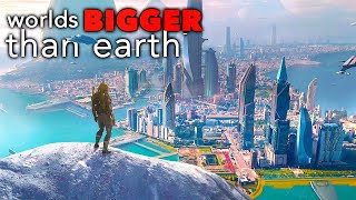 5 Game Worlds BIGGER Than Planet Earth [upl. by Nathanael548]