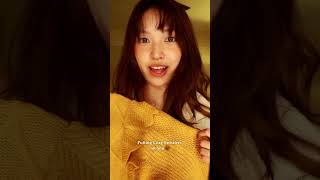 Warming You Up with Sweaters 🧶🧵asmr asmrsounds asmrvideo [upl. by Airda]