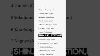 What’s the busiest train station in the world japan tokyo travel shinjuku subway japanese [upl. by Selby]