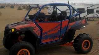 Hurricane Sandy  RZR XP 900 with Trinity Big Bore Kit  Big Jump and sand drag racing in Sand Dunes [upl. by Naihtniroc]