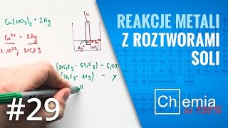 Matura z chemii Jak rozwiązać zadanie z PŁYTKĄ METALU zanurzoną w roztworze soli Zadanie Dnia 29 [upl. by Nivat]