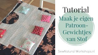 DIY  Maak PatroonGewichtjes van Restjes Stof [upl. by Aisauqal]