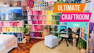 Craft Room Organization Ideas amp Crochet Room Tour [upl. by Lemieux]