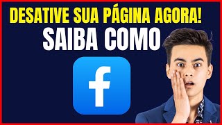 COMO DESATIVAR PÁGINA DO FACEBOOK [upl. by Enale]