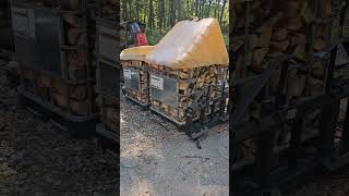 flat roof or 12 pitch IBC totes firewood [upl. by Katina]