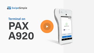 LIVE demo SwipeSimple Terminal on PAX A920 [upl. by Cower]