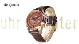 Esprit Uhren ES106841004 Relay Rose Gold Brown Herrenuhr [upl. by Delanie]