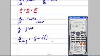 Differentiation 1  Parametric Equations C4 Maths ALevel [upl. by Ehsiom]