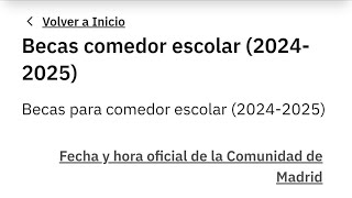 COMO SUBSANAR BECA DEL COMEDOR ESCOLAR EXCLUIDA 20242025 [upl. by Kalli]