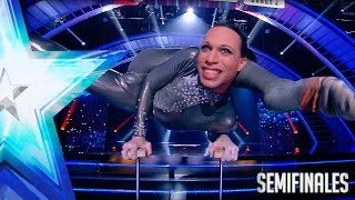 ¡Pase de Oro unánime ¡Abdeluna va directa a la final  Semifinales 1  Got Talent España 2017 [upl. by Labotsirhc]