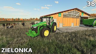 Building a cow shed and buying new fields  ZIELONKA  Farming Simulator 22  Ep38 [upl. by Sollars720]