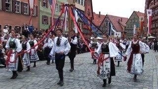 Dinkelsbühl 2013  Trachtenumzug mit allen 2700 Teilnehmern  Heimattag der Siebenbürger Sachsen [upl. by Mcafee]