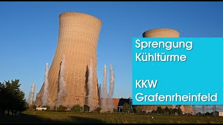 Sprengung der Kühltürme des KKW Grafenrheinfeld [upl. by Adnohr]