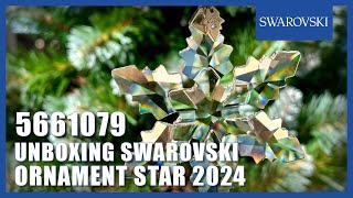 Unboxing The Swarovski Ornament Star 5661079 Christmas 2024 [upl. by Izogn405]