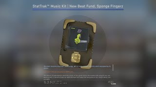 StatTrak™ Music Kit  New Beat Fund Sponge Fingerz  Skin Showcase CSGO [upl. by Lalaj]