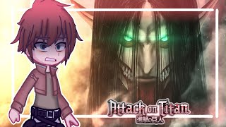 Past AoT React to Eren  Attack on Titan [upl. by Neelia913]