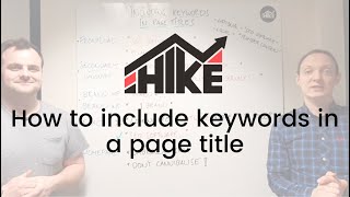 SEO For Beginners How to include keywords in page title [upl. by Assilana279]