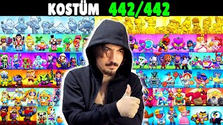 6 YILDA 442 KOSTÜM FULLEDİM 😎 Brawl Stars [upl. by Elroy969]